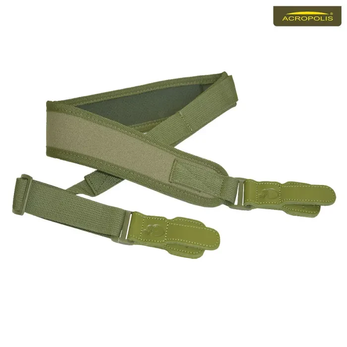 Ремень для ружья Acropolis MP-10: брезентовый, регулируемый, для охоты (110-127 см)