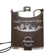 Фляга для напоїв в чохлі « I am a mushroom hunte r», 210мл, Acropolis FL-1zg