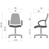 Крісло АКЛАС Фіджи TILT 6109B (Чорний)