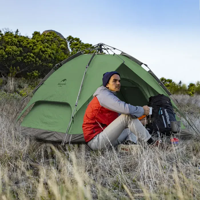 Намет тримісний автоматичний Naturehike NH21ZP008, темно-зелений