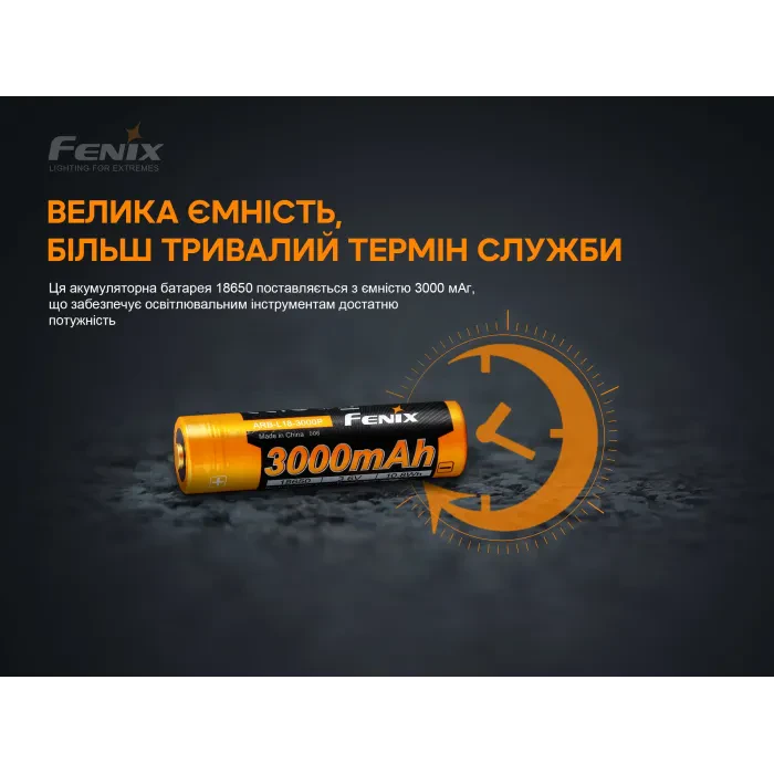 Акумулятор 18650 Fenix (3000 mAh)