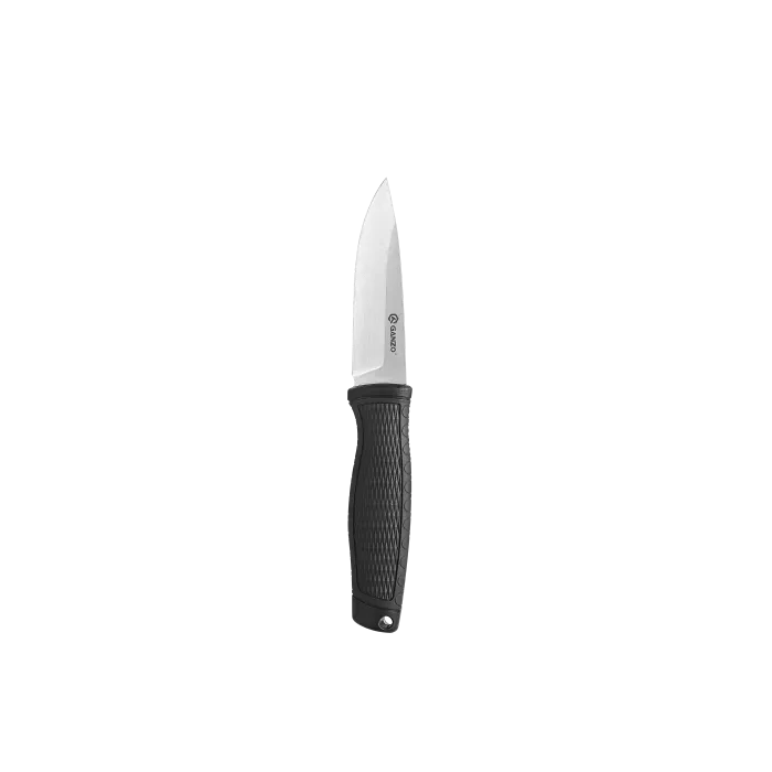 Ніж фіксований туристичний Ganzo G806 (9.8 см) 8CR14 / PP+TPR чорний з чохлом