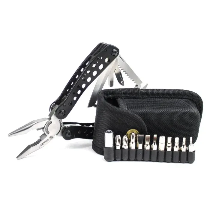 Мультитул на 24 інструментів Multi Tool Ganzo G204. Мультитул із ножем, ножицями, шилом, викруткою