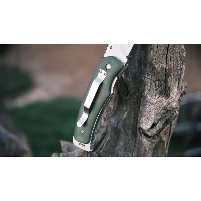 Ніж складаний туристичний Ganzo G618 (8 см) 440C / ABS зелений