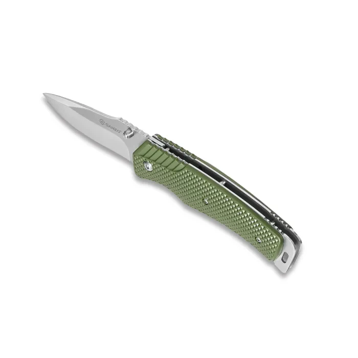 Ніж складаний туристичний Ganzo G618 (8 см) 440C / ABS зелений