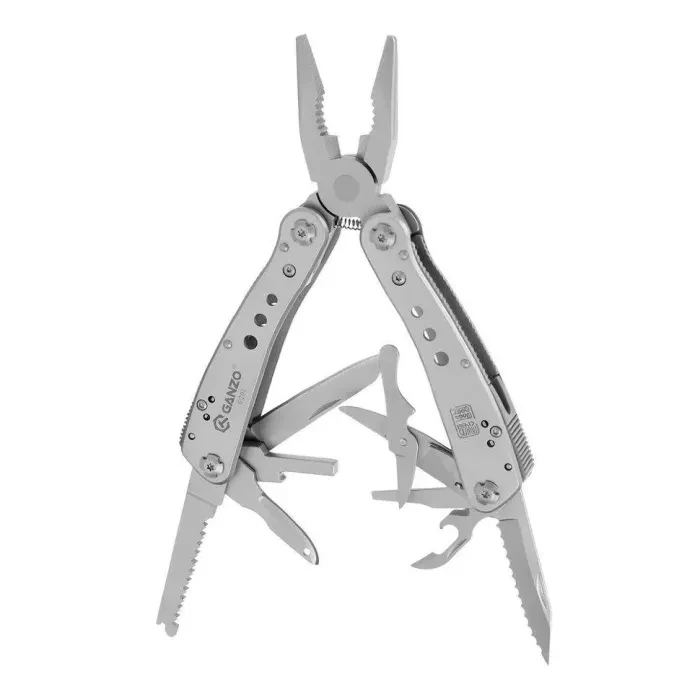 Мультитул на 8 инструментов Multi Tool Ganzo G201. Мультитул с ножницами, пласкогубцами, шилом