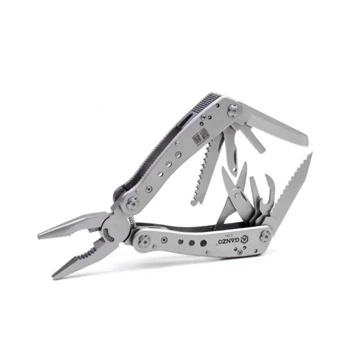 Мультитул на 8 инструментов Multi Tool Ganzo G201. Мультитул с ножницами, пласкогубцами, шилом