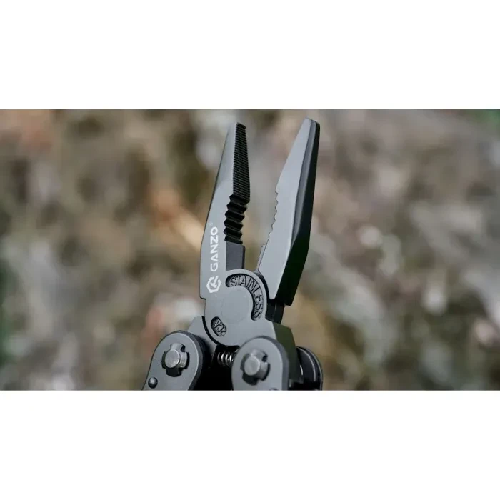 Мультитул Ganzo G103, (19.3 см) 22 функції, чорний + біти та чохол
