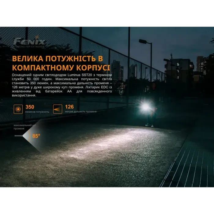 Ліхтар ручний Fenix E20 V2.0