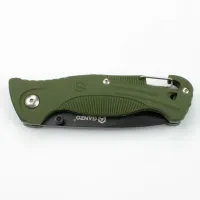 Ніж складаний кишеньковий Ganzo G611 (7.5 см) 420C / пластик зелений