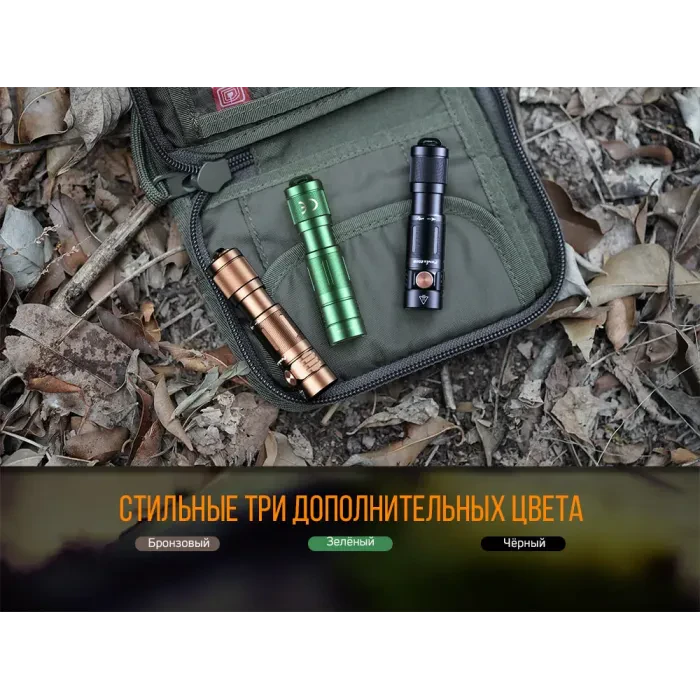 Ліхтар ручний Fenix E05R зелений