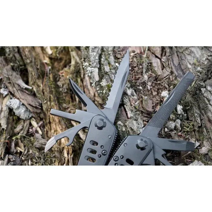 Мультитул Ganzo G103, (19.3 см) 22 функції, чорний + біти та чохол