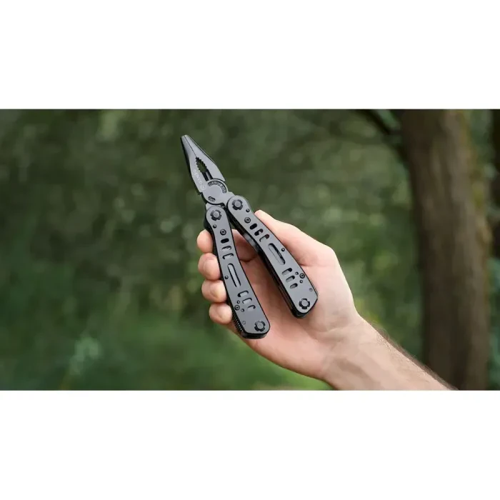 Мультитул Ganzo G103, (19.3 см) 22 функції, чорний + біти та чохол