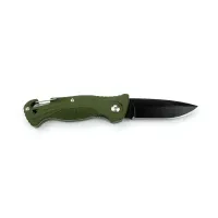 Ніж складаний кишеньковий Ganzo G611 (7.5 см) 420C / пластик зелений