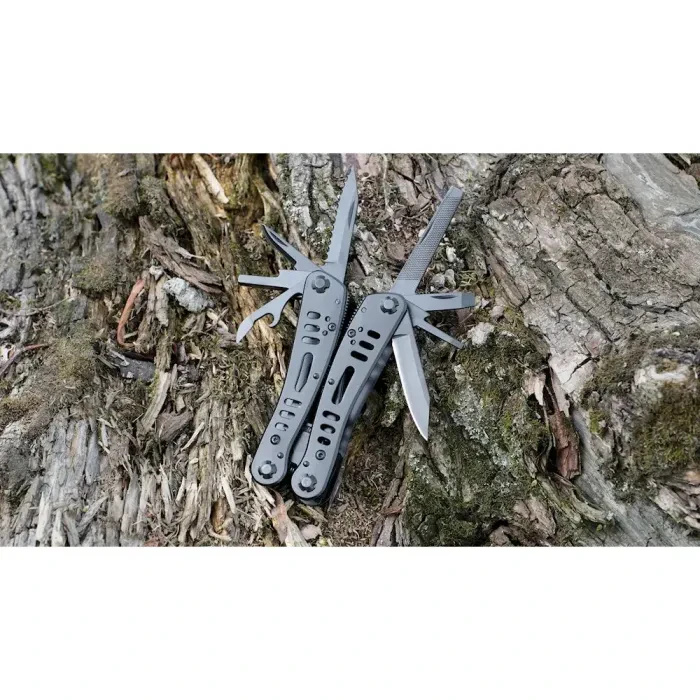 Мультитул Ganzo G103, (19.3 см) 22 функції, чорний + біти та чохол