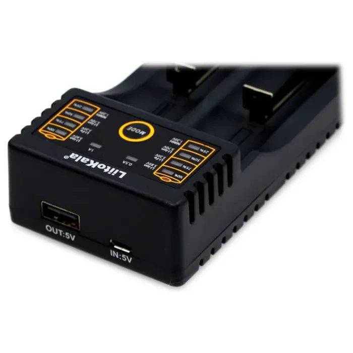 Зарядний пристрій Liitokala Lii-202, Ni-Mh/Li-ion/Li-Fe/LiFePO4, Type-C, Powerbank, LED, Box