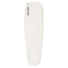 Матрац туристичний надувний одномісний Naturehike CNK2300DZ013, 185x55x3.5 см, світло-сірий, овальний