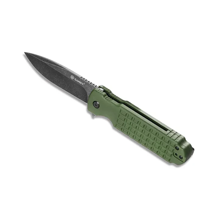 Ніж складаний туристичний Ganzo G627 (8.8 см) 8CR14 / PP зелений