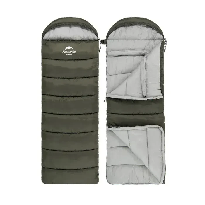 Спальник з капюшоном для туризму Naturehike U350 (1°C) коричневий