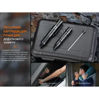 Fenix T6 тактична ручка з ліхтариком синя