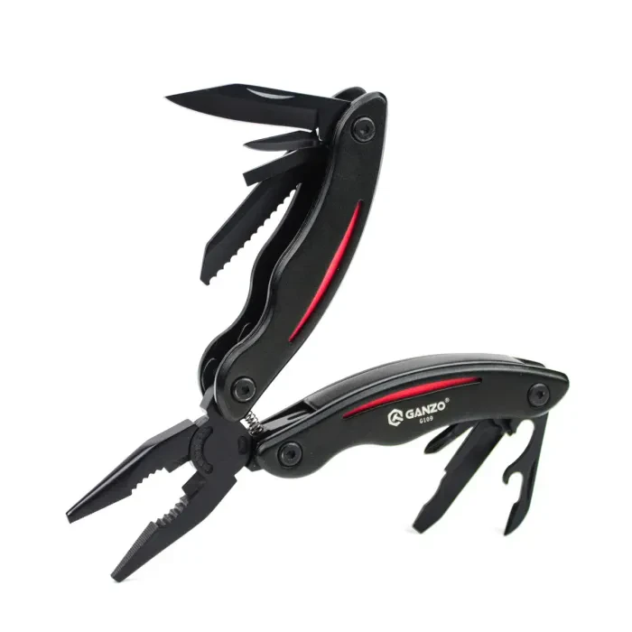 Мультитул на 11 інструментів Multi Tool Ganzo G109. Мультитул з кусачками, шилом, консервним ножем