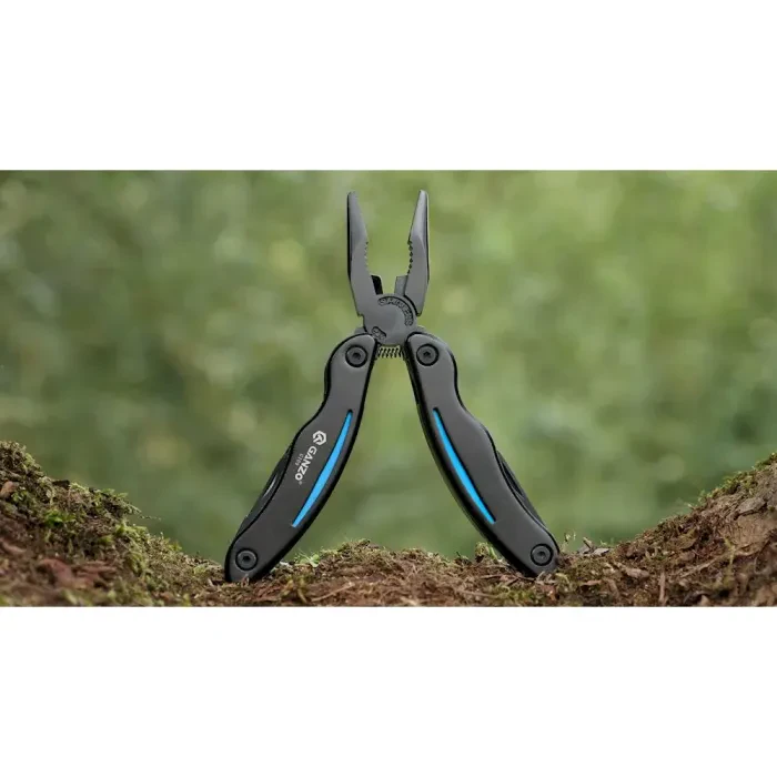 Мультитул Ganzo G109, (16.5 см) 10 функцій, чорний з червоним + чохол
