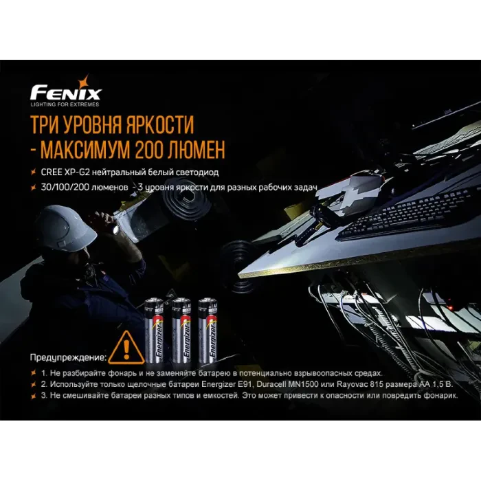 Ліхтар ручний вибухобезпечний Fenix WF11E