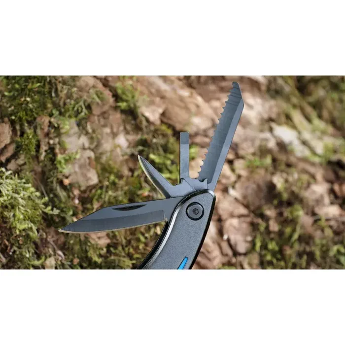 Мультитул Ganzo G109, (16.5 см) 10 функцій, чорний з червоним + чохол