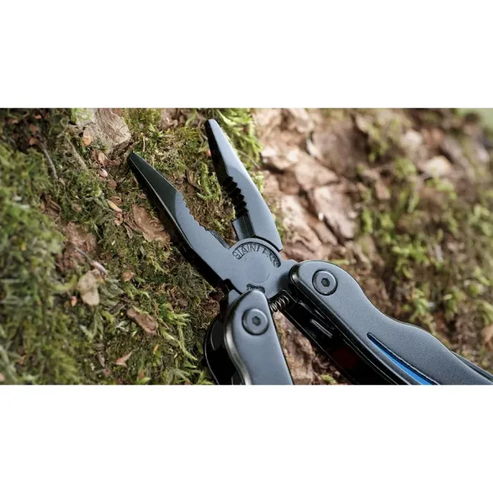 Мультитул Ganzo G109, (16.5 см) 10 функцій, чорний з червоним + чохол