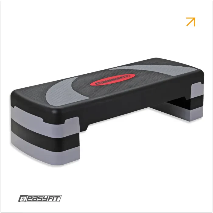 Степ-платформа EasyFit Step-B 3-ступінчаста, регульована висота, для аеробіки та фітнесу, макс. навантаження 250 кг