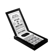 Камни для виски Whisky Stones 9 шт (Сертифицированы) + мешочек. Кубики для охлаждения виски