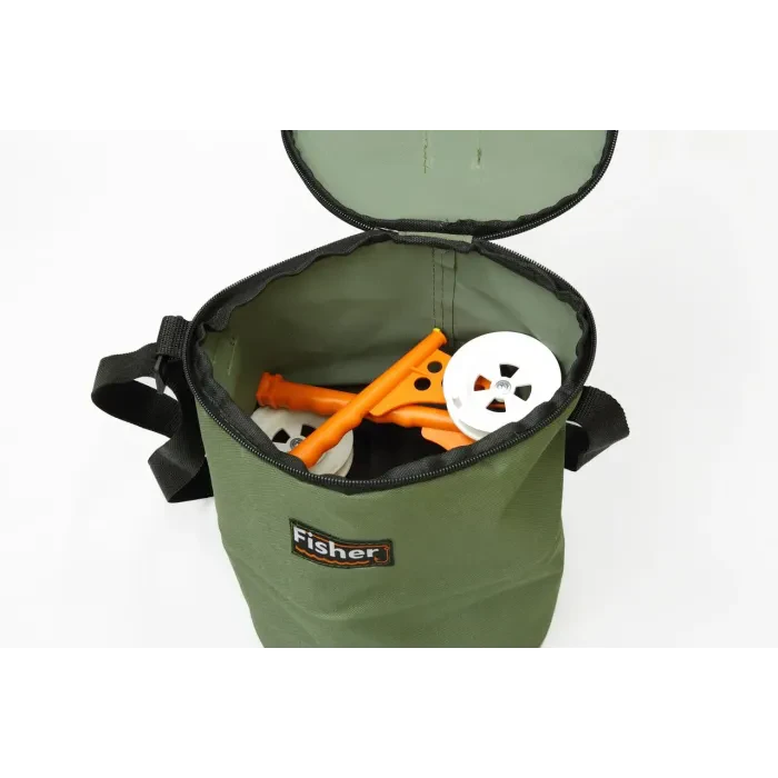 Круглая сумка для хранения и транспортировки жерлиц  (Fisher 10-15шт)