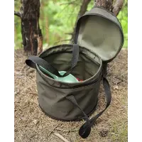 Ведро для замеса прикормки,Ведро для прикормки,Сумка ,Ведро с крышкой, 14 литров, Fisher