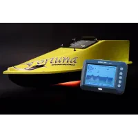 Кораблик для підгодовування Фортуна (27000 mAh) з ехолотом Toslon300 Жовтий