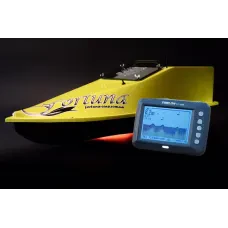 Кораблик для підгодовування Фортуна (27000 mAh) з ехолотом Toslon300 Жовтий