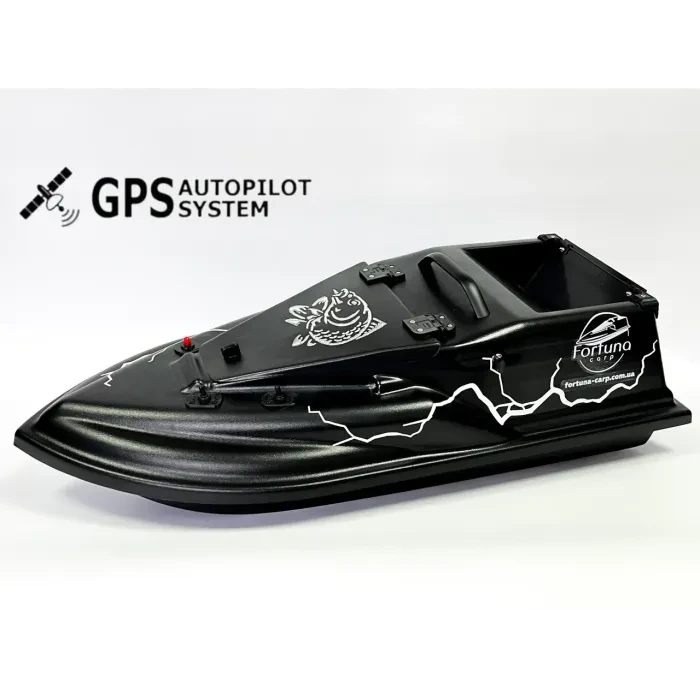 Прикормочний кораблик Фурія Шторм з GPS автопілотом (V3_9+1) Чорний