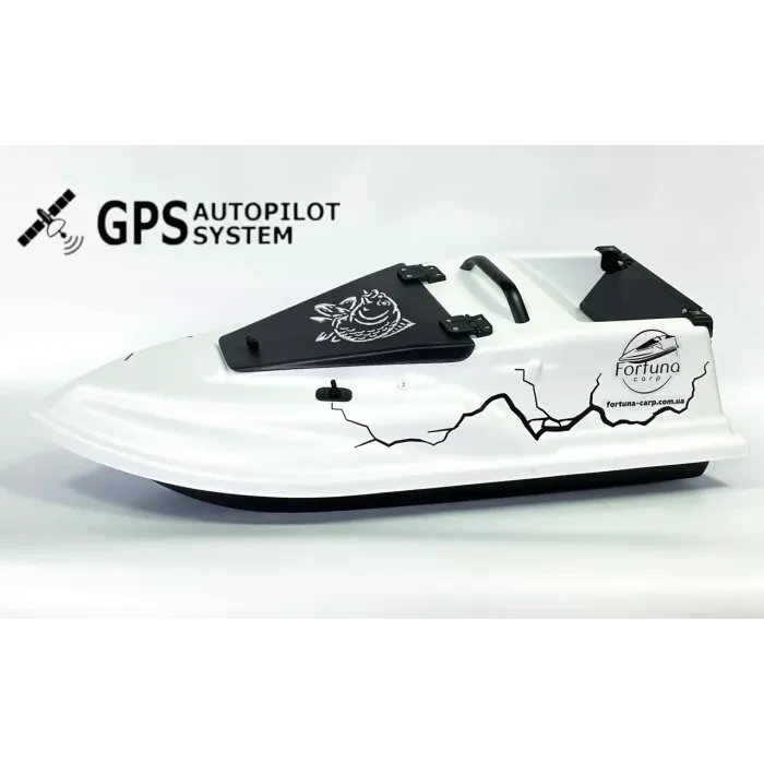 Прикормочний кораблик Фурія Шторм з GPS автопілотом (V3_9+1) Білий