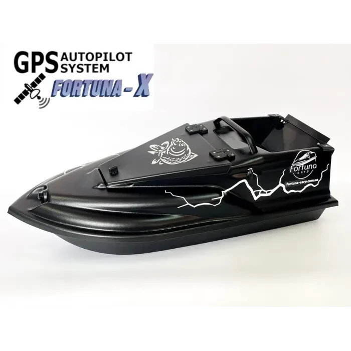 Кораблі для риболовлі Фурія Фюжн з GPS (Fortuna-X) Чорний