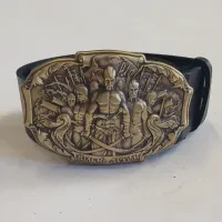Шкіряний Чоловічий Ремінь Ручної Роботи «ВІЛЬНІ ДУХОМ» Gorillas Accessories. Ремінь для подарунка