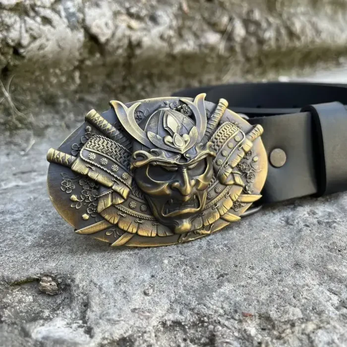 Пряжка Ручной Роботы САМУРАЙ Gorillas Accessories латунь. Пряжка на мужской ремень