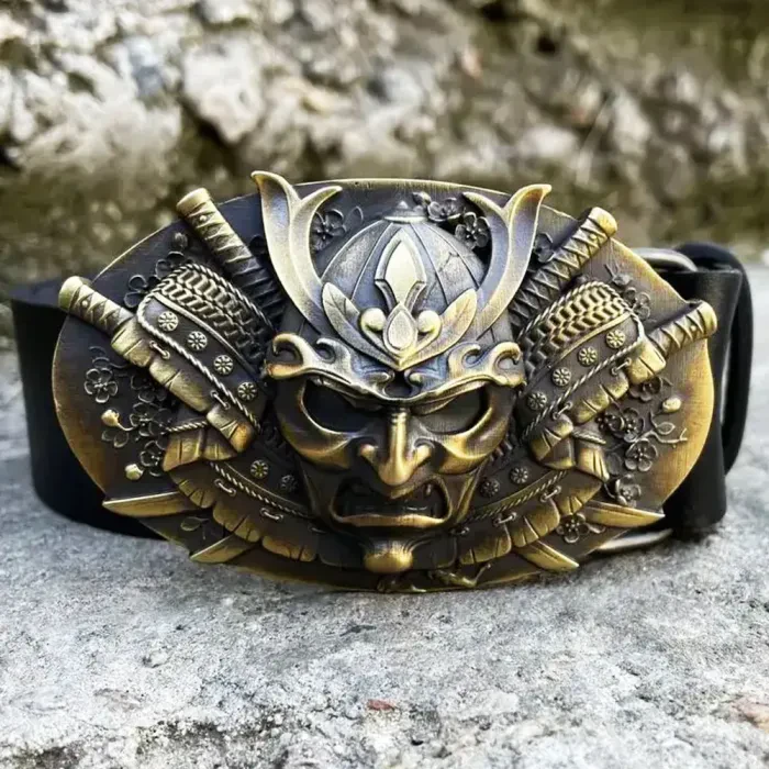 Пряжка Ручной Роботы САМУРАЙ Gorillas Accessories латунь. Пряжка на мужской ремень