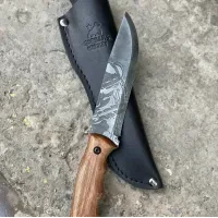 Нож + Кожаный Ремень. Подарочный набор "Хищник" для мужчин Gorillas Accessories ручная работа