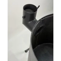 Печь под казан 400 мм с дымоходом сталь 3 мм разборная, для казана 12-22 л.
