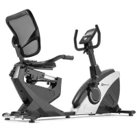 Горизонтальный велотренажер Hop-Sport HS-070L Helix серебристый iConsole+