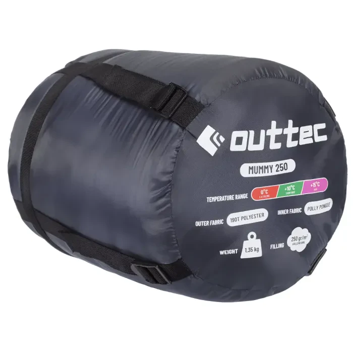 Спальный мешок кокон Outtec Mummy демисезон синий