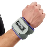 Утяжелители York Fitness Soft для рук и ног 2х0,5кг серый