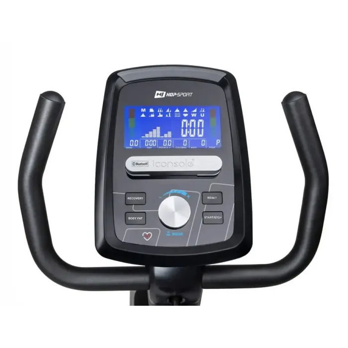 Горизонтальный велотренажер Hop-Sport HS-070L Helix серебристый iConsole+