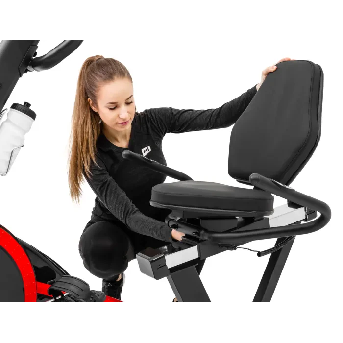 Горизонтальный велотренажер Hop-Sport HS-060L Pulse красный 2020