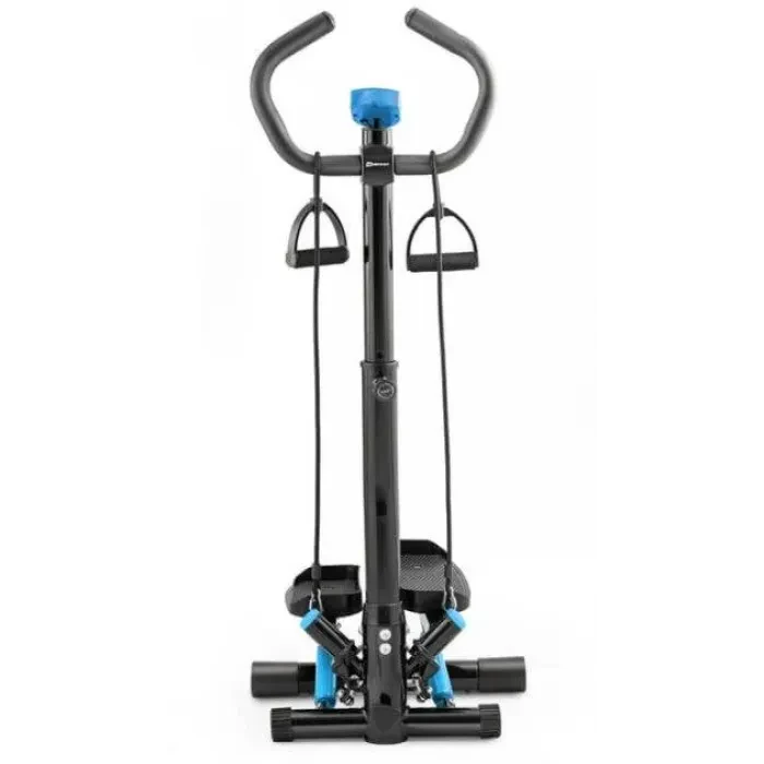 Степер для дому зі стійкою Hop-Sport HS-055S Noble blue, тренажер для тренувань різних груп м'язів.