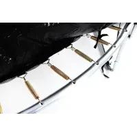 Батут SJ 10ft (312 см) синий с внешней сеткой до макс. 150 кг. Батут для взрослых и детей. Безопасный